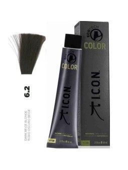 Tinte ICON Ecotech Color Rubio Oscuro Beige 6.2 sin alcohol, amoníaco ni ppd