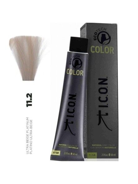 Tinte ICON Ecotech Color Platino Ultra Beige 11.2 sin alcohol, amoníaco ni ppd