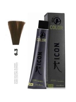 Tinte ICON Ecotech Color Rubio Oscuro Dorado 6.3 sin alcohol, amoníaco ni ppd