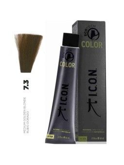 Tinte ICON Ecotech Color Rubio Dorado 7.3. sin alcohol, amoníaco ni ppd