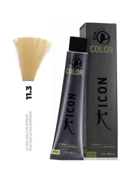 Tinte ICON Ecotech Color Platino Ultra Dorado 11.3 sin alcohol, amoníaco ni ppd