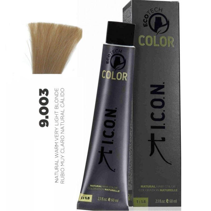 Tinte ICON Ecotech Color Rubio Muy Claro Natural Cálido 9.003