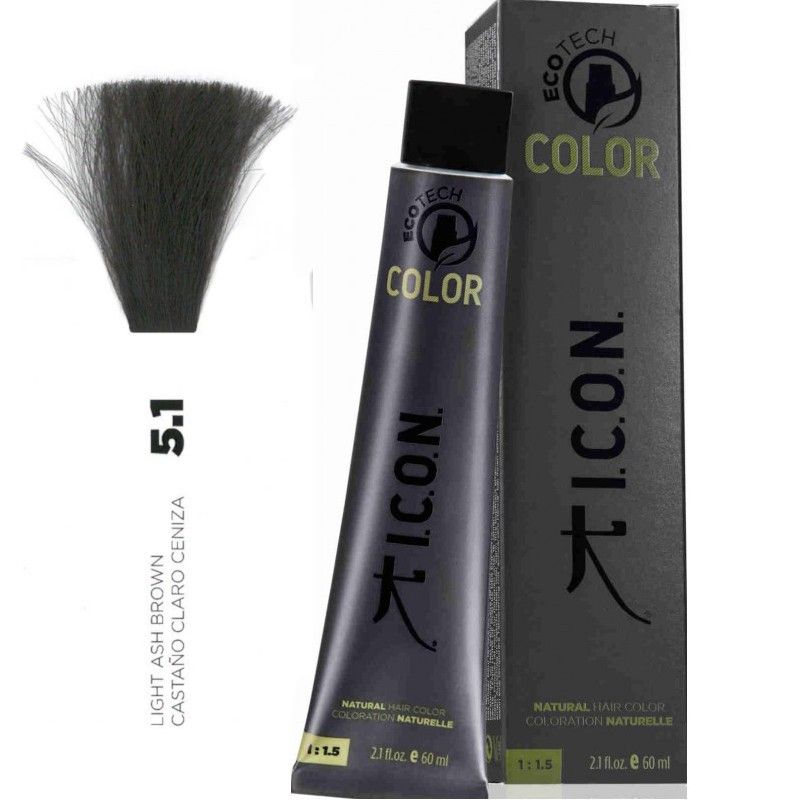 Tinte ICON Ecotech Color Castaño Claro Ceniza 5.1