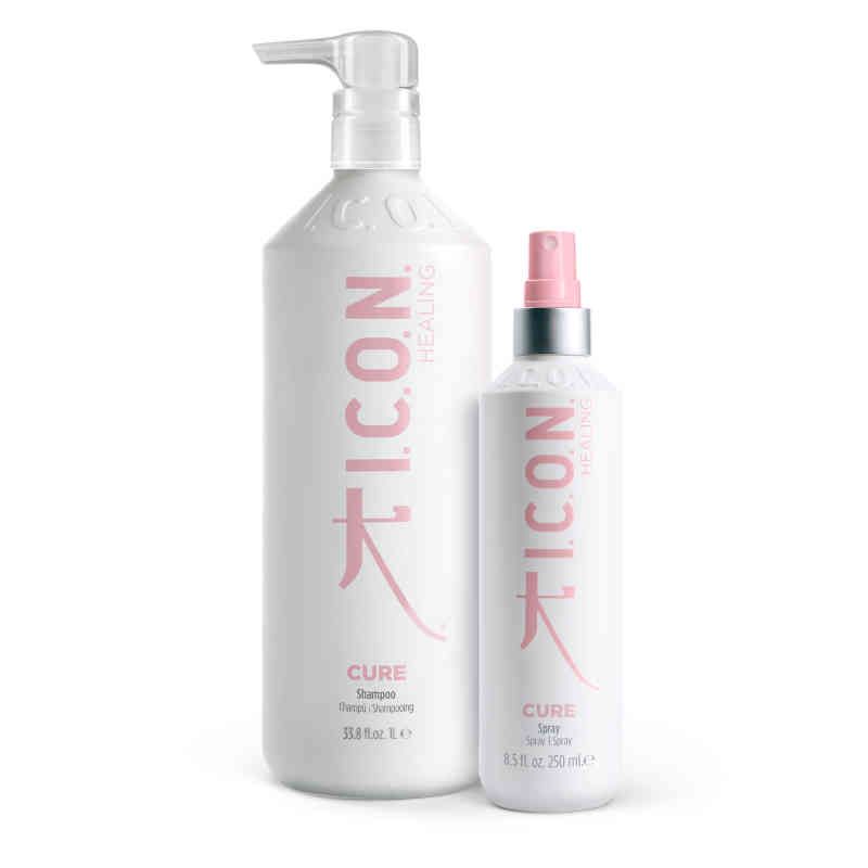 ICON Cure by Chiara Pack : Champú de 1 Litro + Replenishing Spray